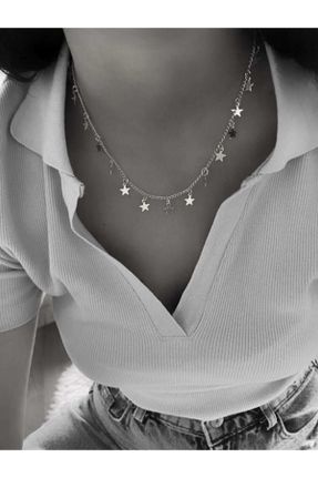 گردنبند جواهر زنانه برنز کد 286987754