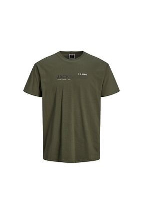 تیشرت سبز مردانه اسلیم فیت Jack & Jones - کد 329200325