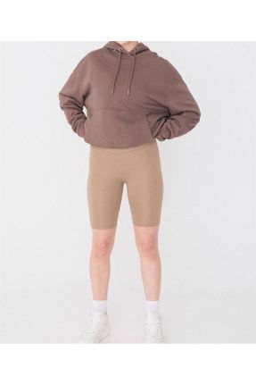 ساق شلواری قهوه ای زنانه پنبه - پلی استر - الاستن فاق بلند کد 328793535