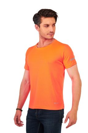 تی شرت نارنجی زنانه رگولار پلی استر تکی کد 329388481