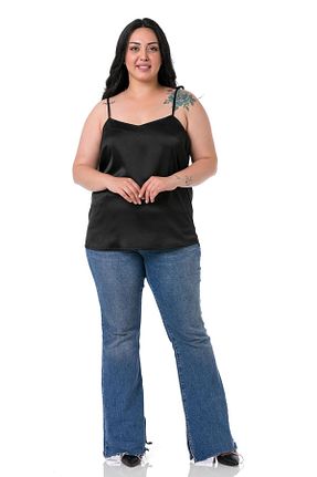 بلوز سایز بزرگ مشکی زنانه سایز بزرگ DISENTIS MODEST - کد 329394872