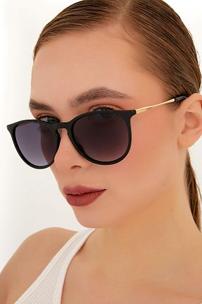 عینک آفتابی مشکی زنانه UV400 ModaLand - کد 329501805