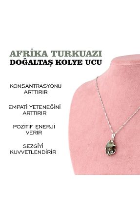 گردنبند جواهر سبز زنانه سنگ طبیعی OSMANLI DEĞERLİ TAŞ - کد 313751987