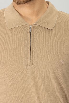 تیشرت بژ مردانه رگولار BELFOR - کد 329307382