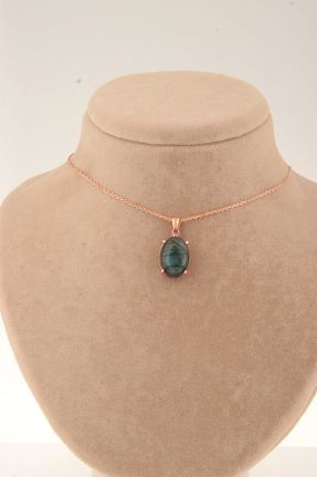 گردنبند جواهر رنگی زنانه سنگ طبیعی Deniz Doğal Taş - کد 329382844