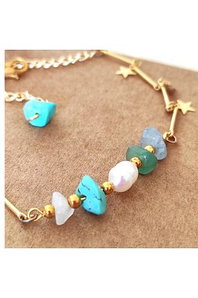 خلخال جواهر رنگی زنانه سنگ طبیعی LightCrop - کد 329787473