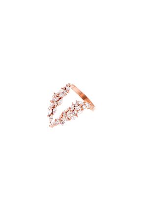 انگشتر نقره صورتی زنانه زیرکن Rufai Emen Jewelery - کد 329852414