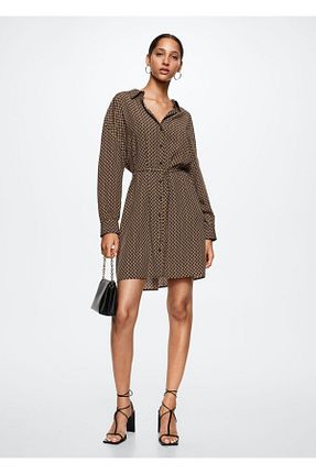 لباس سایز بزرگ نارنجی زنانه Gömlek MANGO - کد 330721509