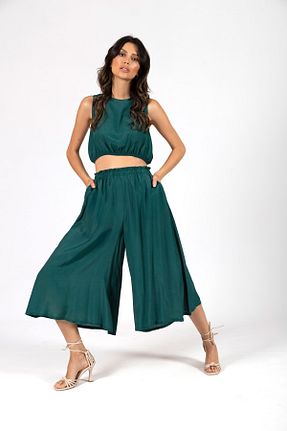 شلوار سبز زنانه ویسکون ALİ ADEN - کد 118332584