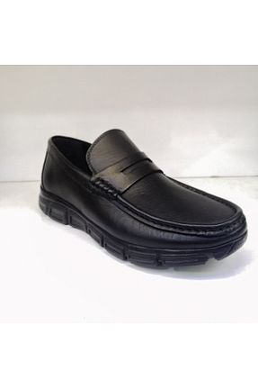 کفش پیاده روی مشکی مردانه چرم اصل hayat ortopedi - کد 330237374