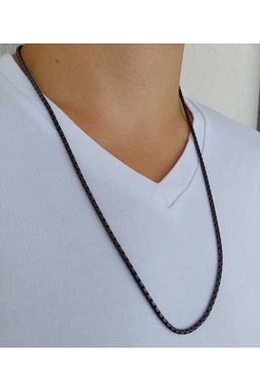 گردنبند استیل ( فولاد ) مشکی مردانه استیل (فولاد) Çelik - کد 330574534
