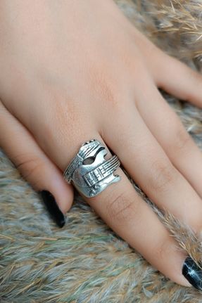 انگشتر جواهر زنانه روکش نقره کد 330724485