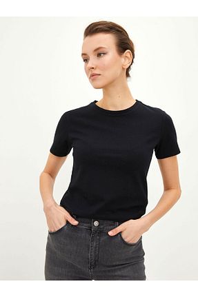 تیشرت مشکی زنانه رگولار LC Waikiki - کد 331314347