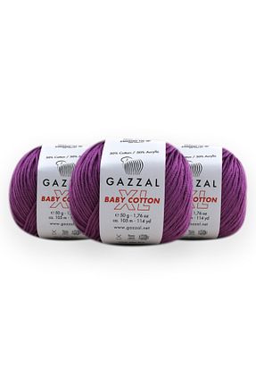 نخ بافندگی بنفش Gazzal - کد 331881515
