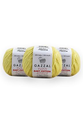 نخ بافندگی زرد Gazzal - کد 331882910