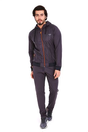 ست کرمکن اسپرت طوسی مردانه اسلیم فیت FEROBİ - کد 89201078