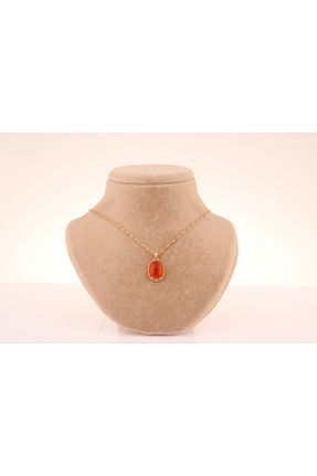 گردنبند جواهر قرمز زنانه سنگ طبیعی OSMANLI DEĞERLİ TAŞ - کد 259433707