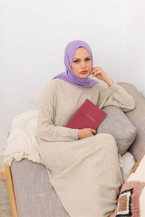شال بنفش زنانه پنبه ای Nilbutik - کد 332350243