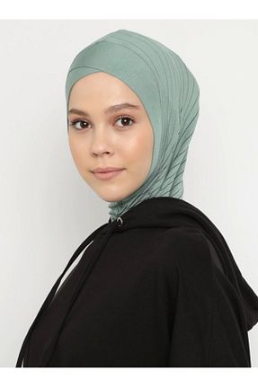 کلاه شنای حجاب سبز Ecardin - کد 73534592