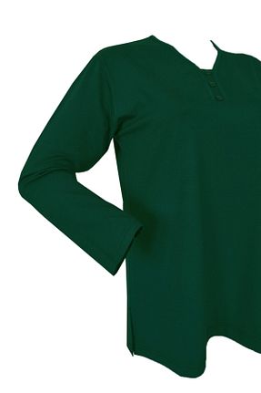 بلوز سایز بزرگ آبی زنانه سایز بزرگ Rüya Triko - کد 73984451