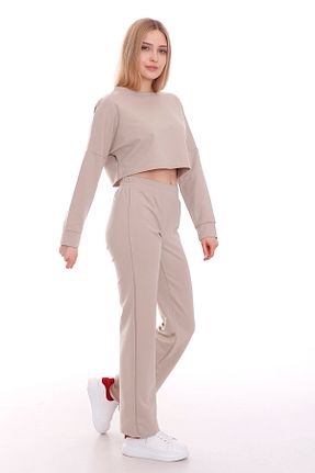 سوئیشرت بژ زنانه ساده DISENTIS MODEST - کد 74476406