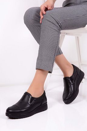 کفش کژوال مشکی زنانه چرم خالص Gondol - کد 32065377