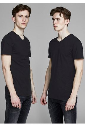 تیشرت اسپرت مشکی مردانه پنبه ای Jack & Jones - کد 74190201