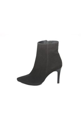 بوت / نیم بوت مشکی زنانه چرم خالص KARVENSHOES - کد 53803059