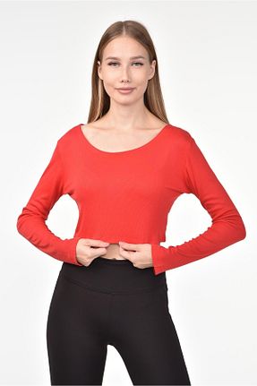 بلوز قرمز زنانه ساده DRR Moda - کد 83173612