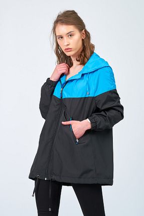 کاپشن سایز بزرگ مشکی زنانه رگولار Moda Tuğram - کد 84230611