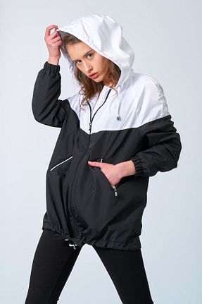 کاپشن سایز بزرگ مشکی زنانه رگولار Moda Tuğram - کد 90337474