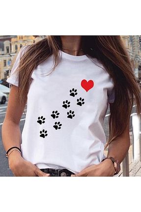 تیشرت سفید زنانه رگولار GALASHOP - کد 332136696