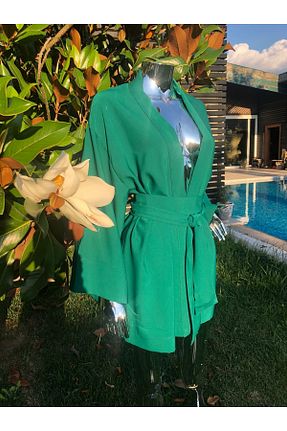 کیمونو و کافتان سبز زنانه ابریشم etamincebursa - کد 333136431