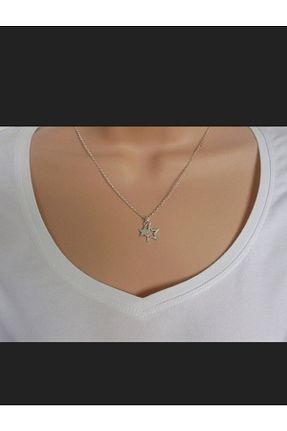 گردنبند نقره طلائی زنانه 925 عیار GUS Silver - کد 333150456
