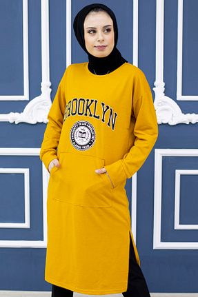 تونیک حجاب زرد زنانه بافتنی Feiza Collection - کد 333496706
