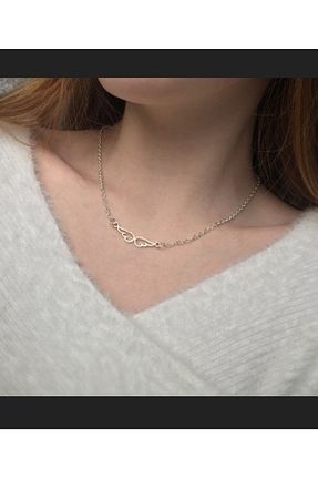 گردنبند نقره طلائی زنانه 925 عیار GUS Silver - کد 333530000