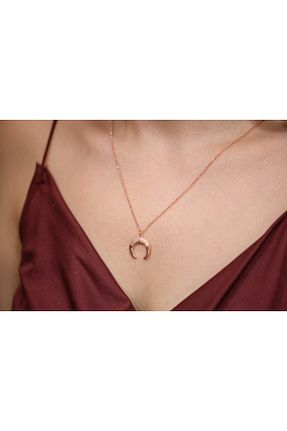گردنبند نقره صورتی زنانه 925 عیار Sientojewels - کد 333705008