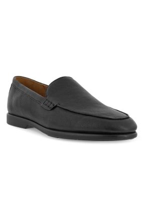 کفش کلاسیک مشکی مردانه جیر پاشنه کوتاه ( 4 - 1 cm ) پاشنه ساده کد 126648836