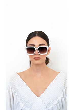 عینک آفتابی سفید زنانه UV400 Eyemood - کد 333973637