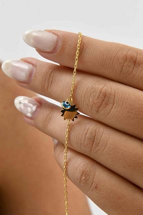 دستبند نقره طلائی زنانه 925 عیار Minamis Silver - کد 332622215