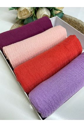 شال بنفش زنانه پنبه ای Nilbutik - کد 333179583