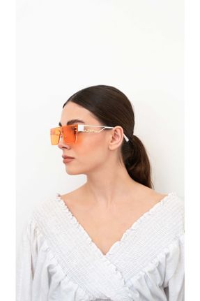 عینک آفتابی نارنجی زنانه 56 کد 333618129