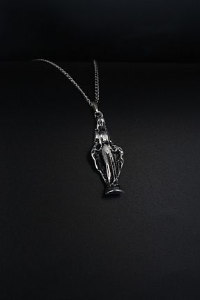 گردنبند جواهر زنانه روکش نقره Dukkanka - کد 330707124