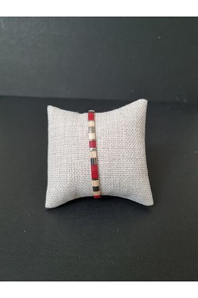 دستبند جواهر قرمز زنانه منجق AntiqueMiyuki - کد 333720287