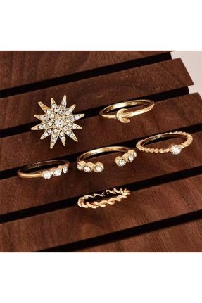 انگشتر جواهر طلائی زنانه کد 332681951