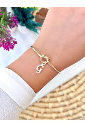 دستبند جواهر طلائی زنانه برنز کد 330524892