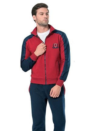 ست گرمکن زرشکی مردانه پنبه ای Pierre Cardin - کد 38843830