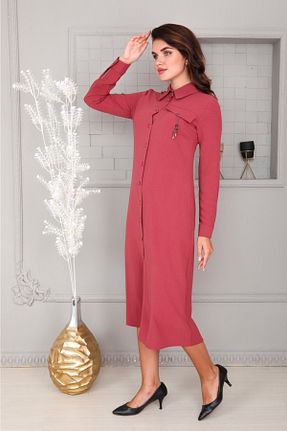 تونیک حجاب زرشکی زنانه بافتنی Wazze - کد 334312870