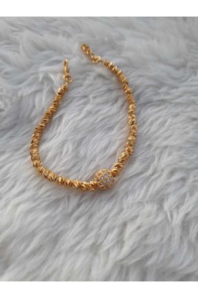 دستبند جواهر طلائی زنانه روکش طلا کد 334623093