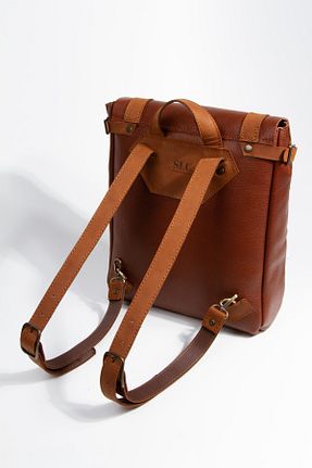 کوله پشتی قهوه ای زنانه سایز متوسط saraci leather craft - کد 334147943